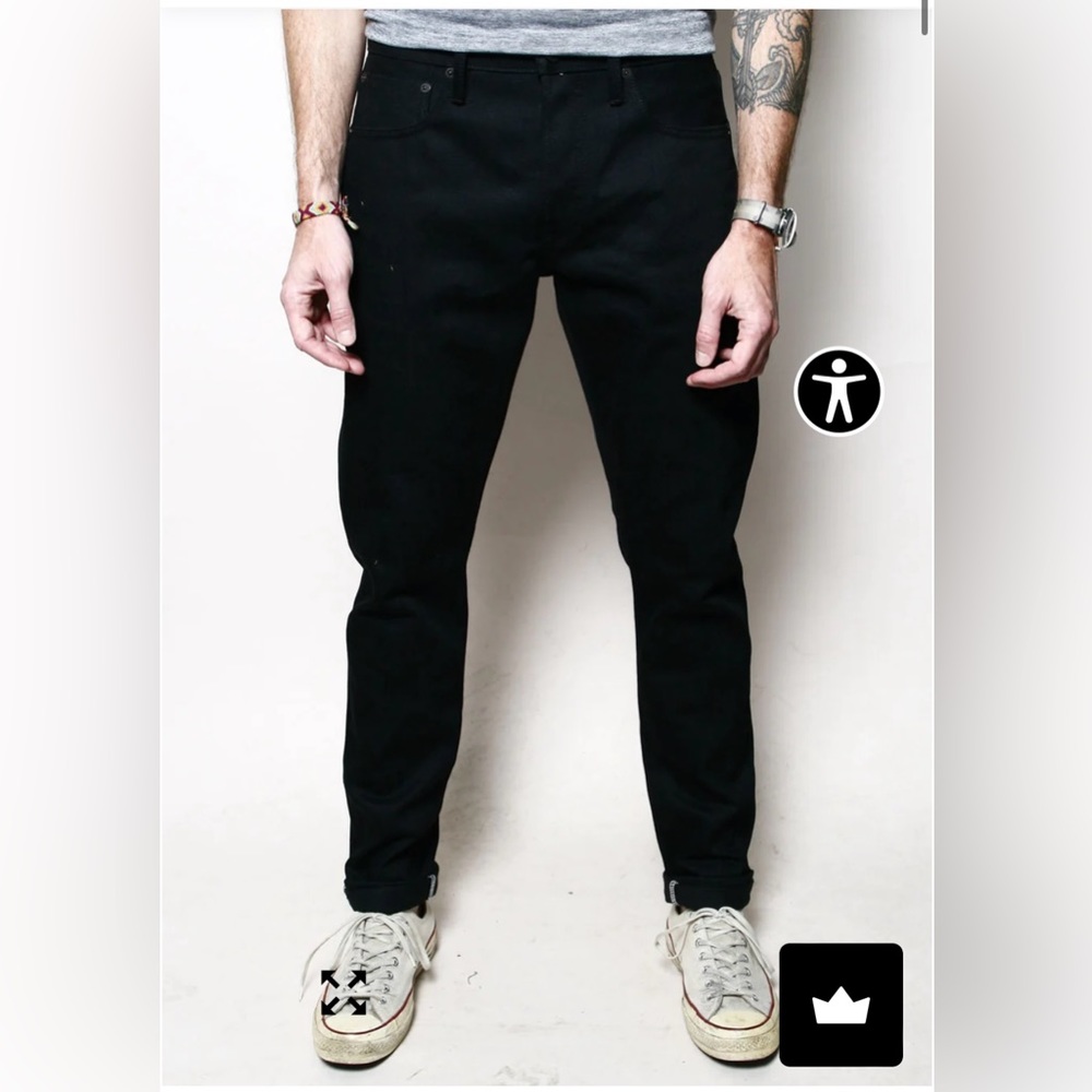Rogue Territory Strong Taper Black Men's Jeans